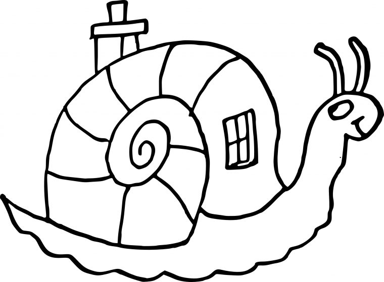 Coloriage Escargot Maison À Imprimer avec Jeux Gratuit Escargot