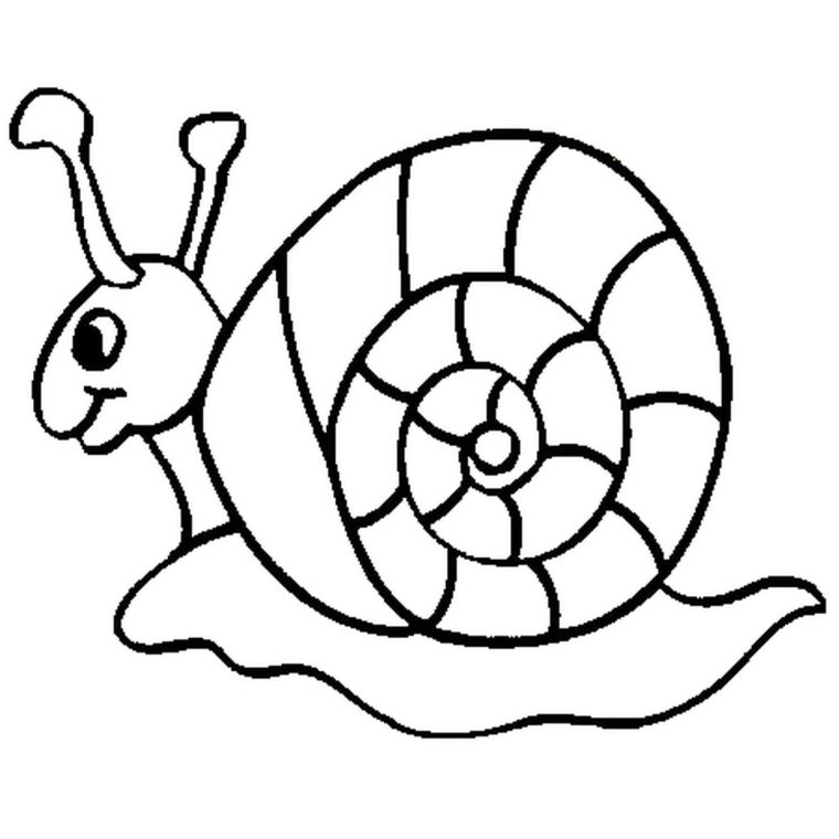 Coloriage Escargot Rigolo En Ligne Gratuit À Imprimer serapportantà Jeux Gratuit Escargot