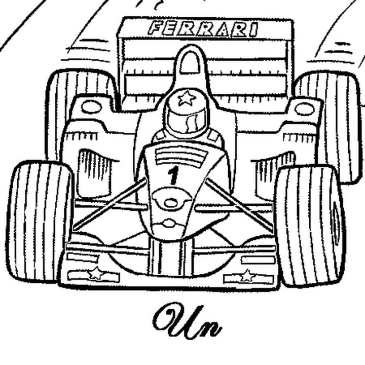 Coloriage F1 En Ligne Gratuit À Imprimer tout Ferrari A Colorier