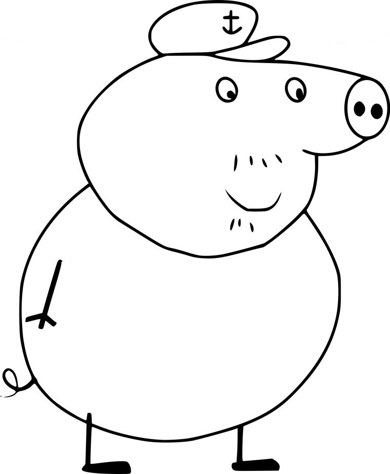 Coloriage Famille Ours À Imprimer pour Peppa Pig A Colorier