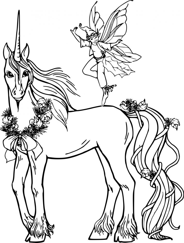 Coloriage Fée Avec Cheval À Imprimer Sur Coloriages intérieur Dessin De Cheval A Colorier