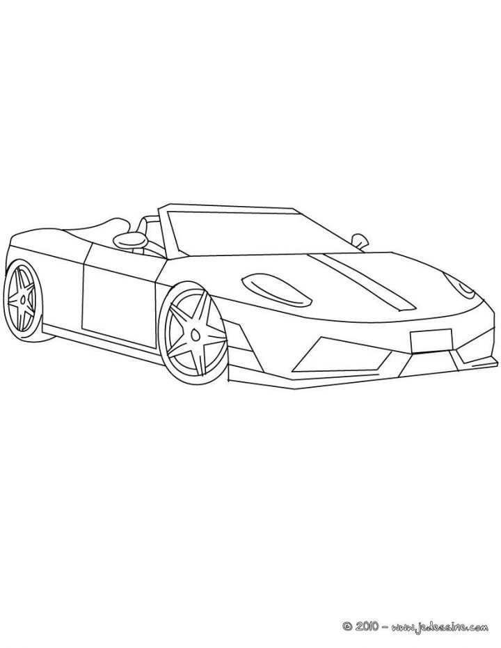 Coloriage Ferrari À Colorier – Dessin À Imprimer | Cini, 2019 dedans Ferrari A Colorier