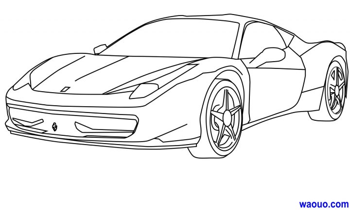 Coloriage Ferrari Gratuit À Imprimer pour Ferrari A Colorier