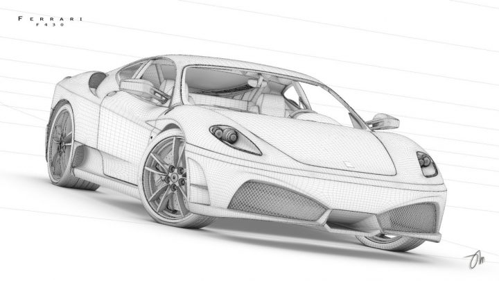 Coloriage Ferrari – Les Beaux Dessins De À Imprimer Et Colorier intérieur Ferrari A Colorier