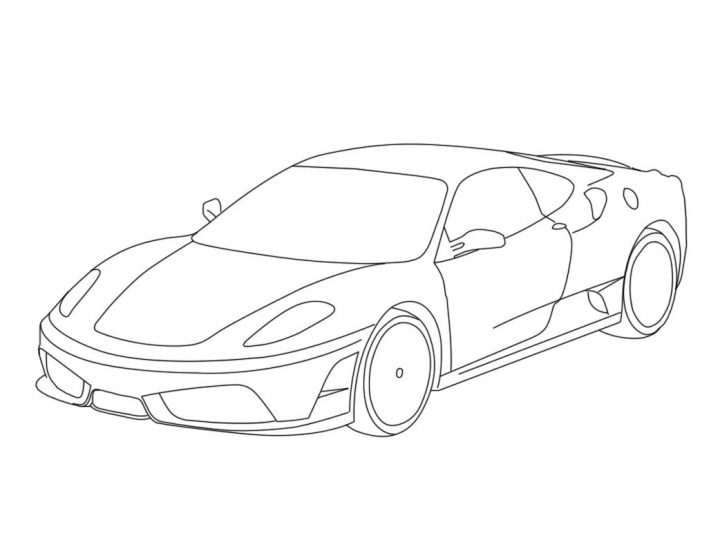 Coloriage Ferrari – Les Beaux Dessins De À Imprimer Et Colorier tout Ferrari A Colorier