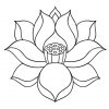 Coloriage Fleur De Lotus Zen En Ligne Gratuit À Imprimer à Dessin A Colorier De Fleur