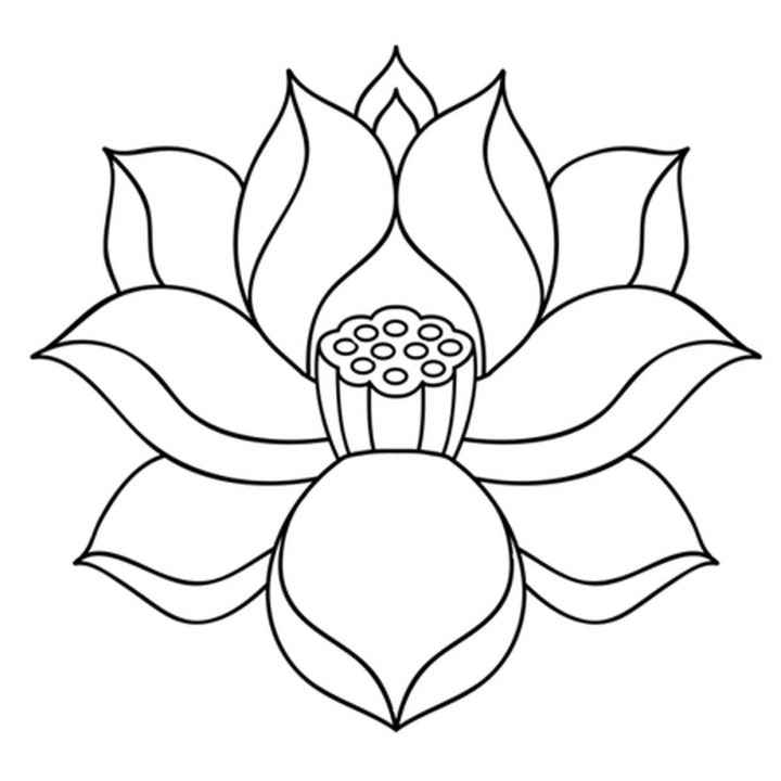 Coloriage Fleur De Lotus Zen En Ligne Gratuit À Imprimer à Dessin A Colorier De Fleur