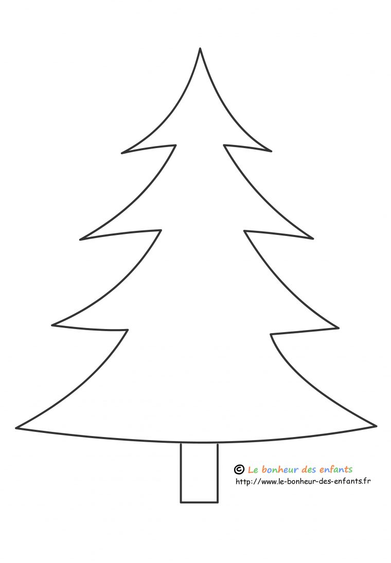 Coloriage Gabarit De Sapin Noël Dessin Gratuit Imprimer tout Gabarit Sapin De Noel A Imprimer