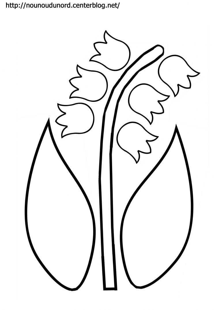 Coloriage Gabarit Muguet À Imprimer dedans Dessin A Decouper Et A Imprimer