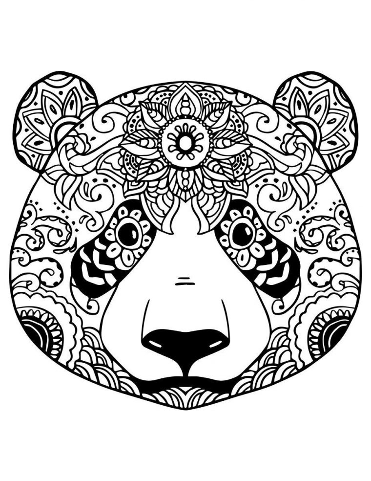 Coloriage Gratuit Adorable Panda À Colorier | Mandala Inside serapportantà Image A Colorier Gratuit A Imprimer