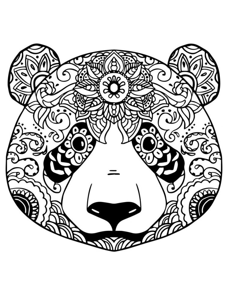 Coloriage Gratuit Adorable Panda À Colorier | Panda Coloring avec Panda À Colorier