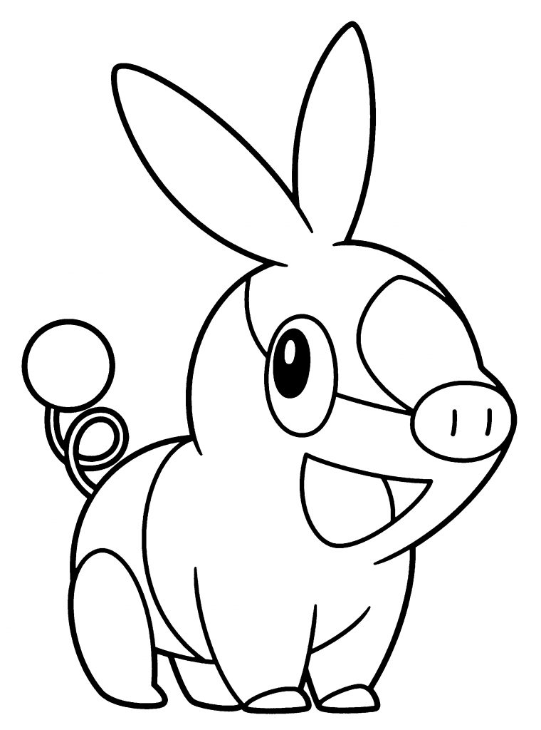 Coloriage Gruikui Pokemon À Imprimer destiné Dessin Cochon A Colorier