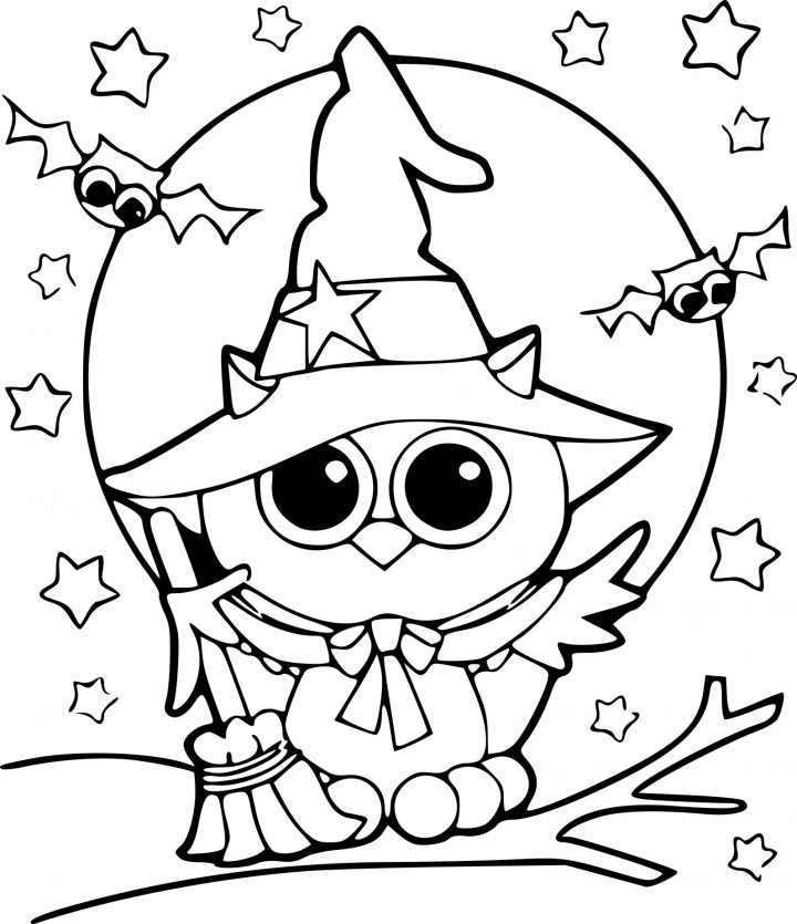 Coloriage Halloween Hibou À Imprimer serapportantà Hibou A Imprimer