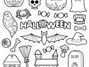 Coloriage Halloween Objets Pour Enfants Dessin destiné Dessin Pour Enfant À Colorier