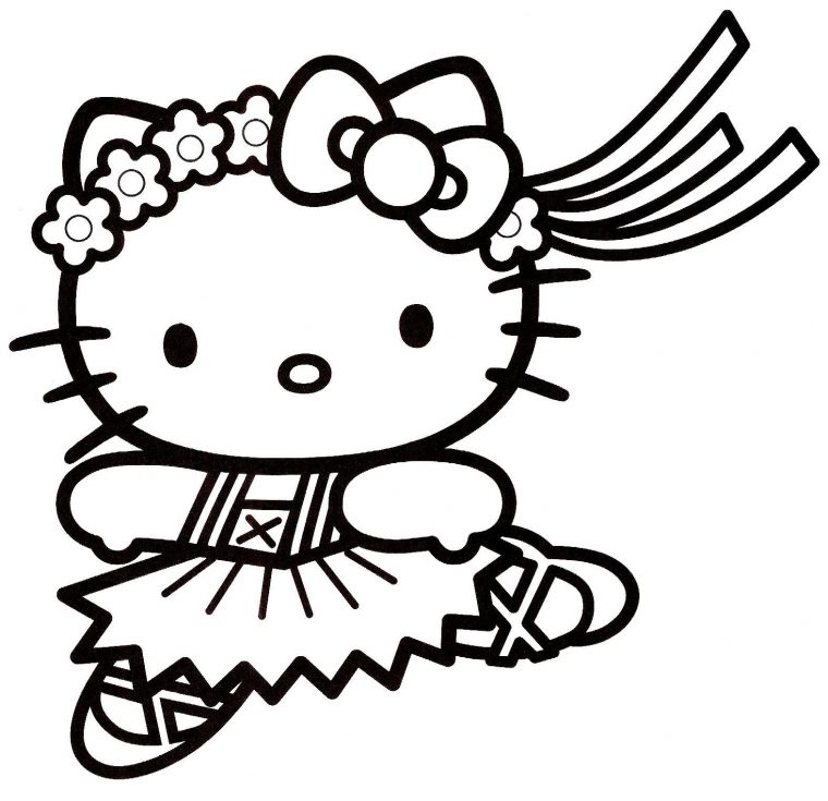 Coloriage Hello Kitty À Colorier – Dessin À Imprimer intérieur Hello Kitty À Dessiner