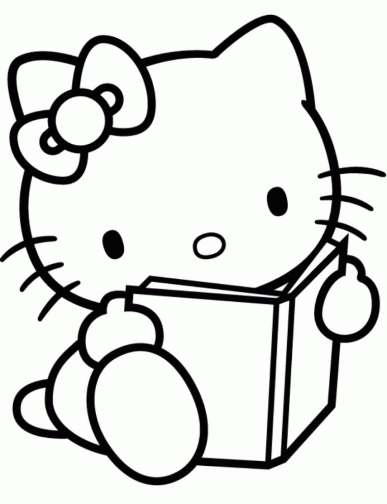 Coloriage Hello Kitty A Imprimer | 321 Coloriage encequiconcerne Hello Kitty À Dessiner