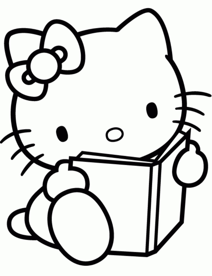 Coloriage Hello Kitty A Imprimer | 321 Coloriage encequiconcerne Hello Kitty À Dessiner 