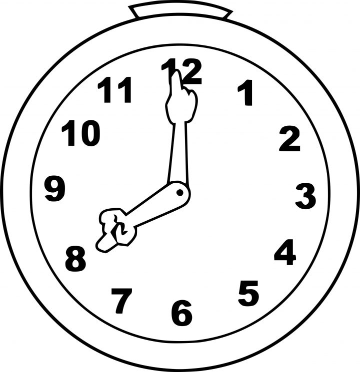 Coloriage Horloge Dessin À Imprimer Sur Coloriages concernant Dessin D Horloge