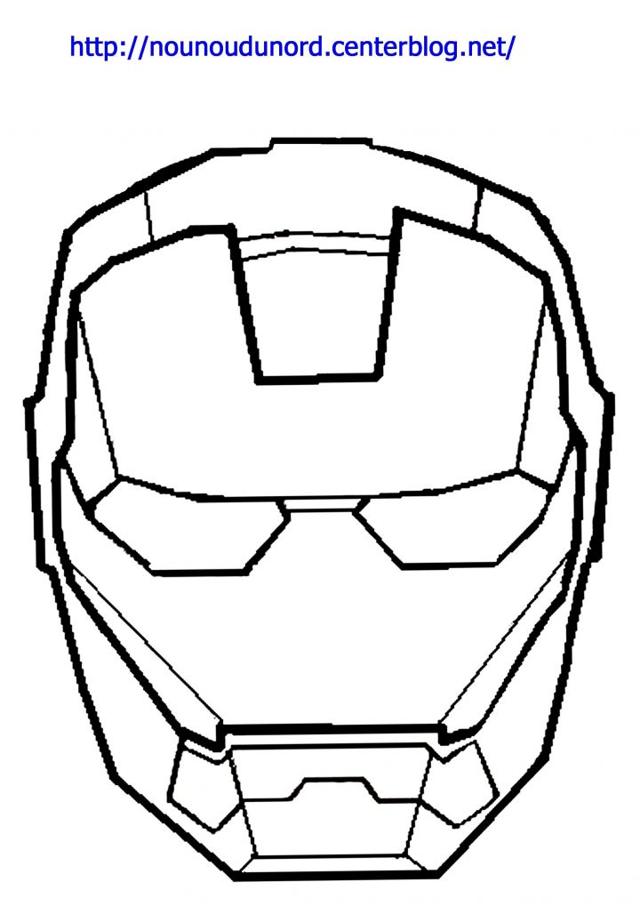 Coloriage Iron Man À Colorier – Dessin À Imprimer encequiconcerne Masque Spiderman A Imprimer