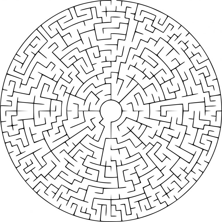 Coloriage Labyrinthe À Imprimer encequiconcerne Labyrinthe Difficile