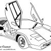Coloriage - Lamborghini Countach | Coloriages À Imprimer à Ferrari A Colorier