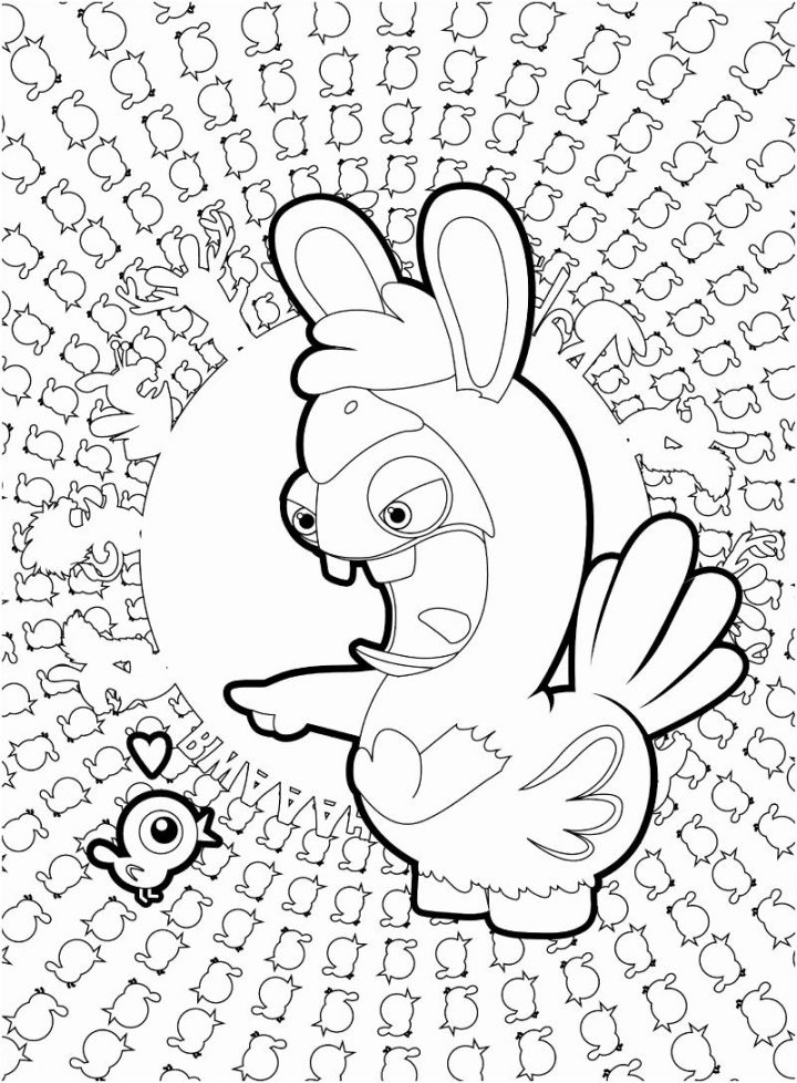 Coloriage Lapin Cretin Gratuit #lapincretin | Lettering tout Lapin Crétin À Colorier