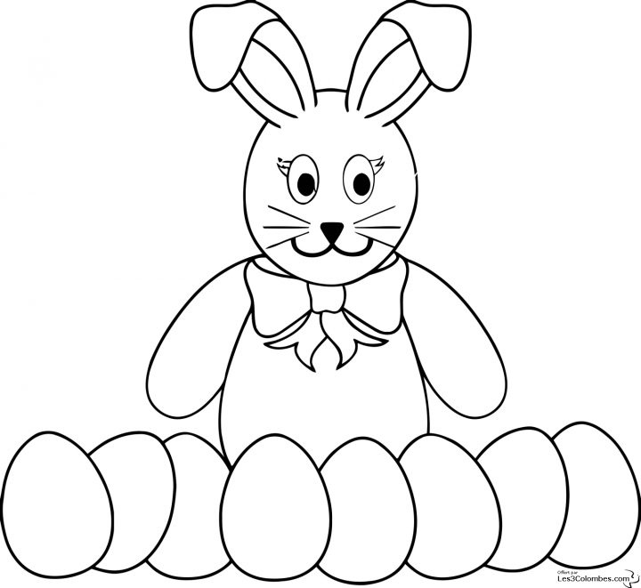 Coloriage Lapin De Paques 6 – Coloriage En Ligne Gratuit dedans Dessin À Colorier En Ligne Gratuit