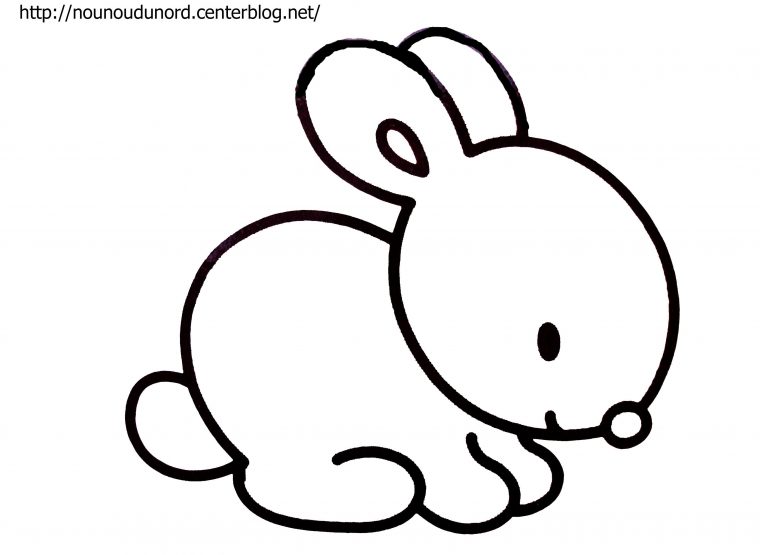 Coloriage Lapin De Paques A Imprimer | Desenhos Fáceis serapportantà Dessin De Lapin A Imprimer