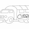 Coloriage - Le Cirque : Camion 02 - 10 Doigts avec Dessin D Un Camion