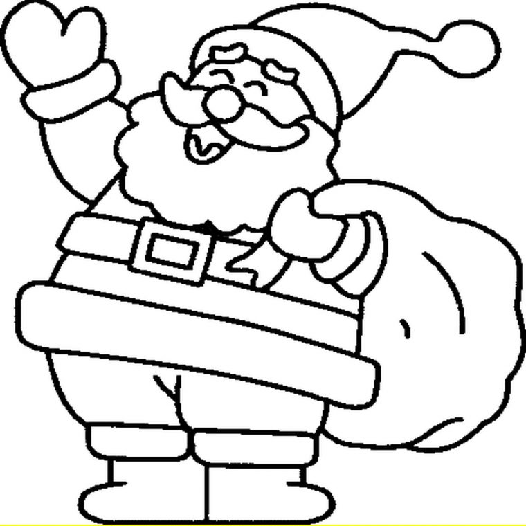 Coloriage Le Père Noël En Ligne Gratuit À Imprimer concernant Dessin À Découper