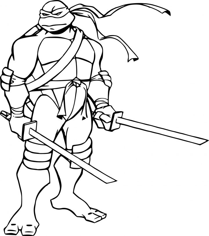 Coloriage Leonardo Tortue Ninja À Imprimer serapportantà Dessin De Tortue Ninja