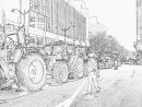 Coloriage Les Agriculteurs A Paris 67 À Imprimer Pour Les destiné Dessin De Tracteur À Colorier