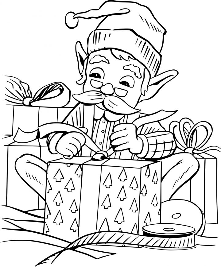 Coloriage Lutin De Noel À Imprimer serapportantà Dessiner Un Lutin