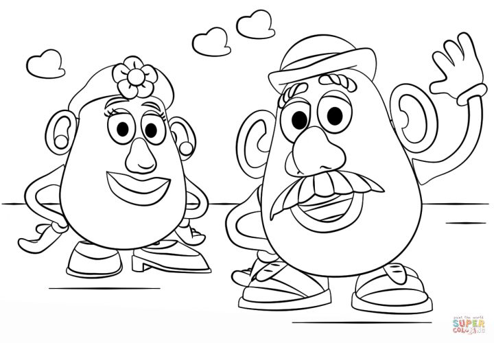 Coloriage – M. Et Mme Patate | Coloriages À Imprimer Gratuits dedans Coloriage Mr Patate