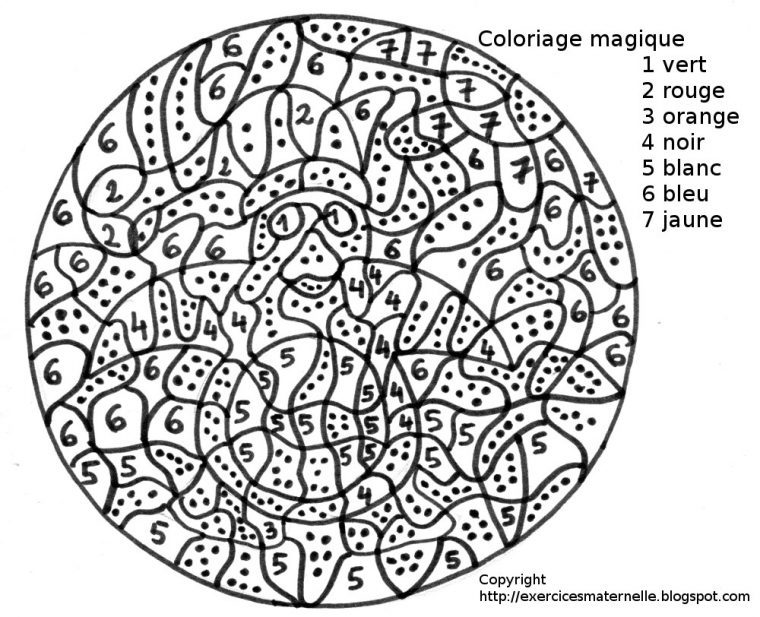 Coloriage Magique #85 (Éducatifs) – Coloriages À Imprimer destiné Coloriage Codé Moyenne Section