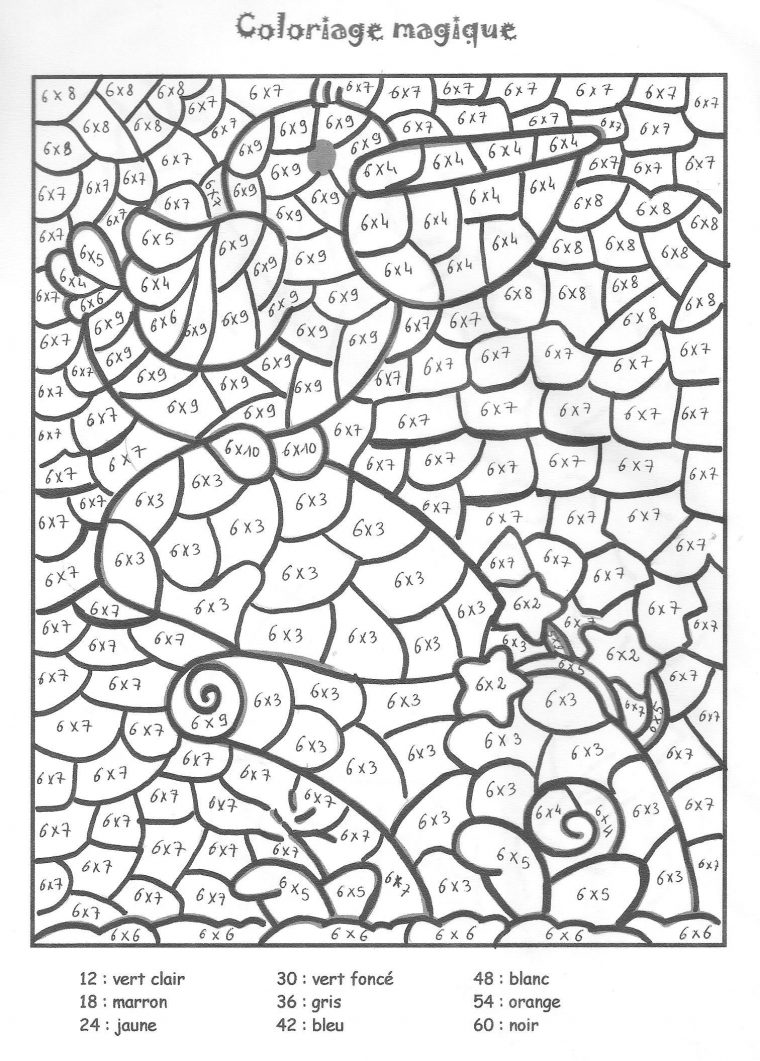 Coloriage Magique À Colorier – Dessin À Imprimer | Fichas De à Jeux Éducatifs À Imprimer Collège