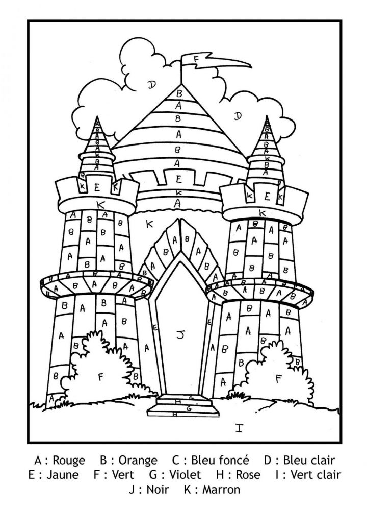 Coloriage Magique Chateau Fort A Imprimer | Coloriages À à Image De Chateau Fort A Imprimer