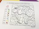 Coloriage Magique Et Mathématique : Le Dinosaure - Momes encequiconcerne Coloriage Codé Maternelle