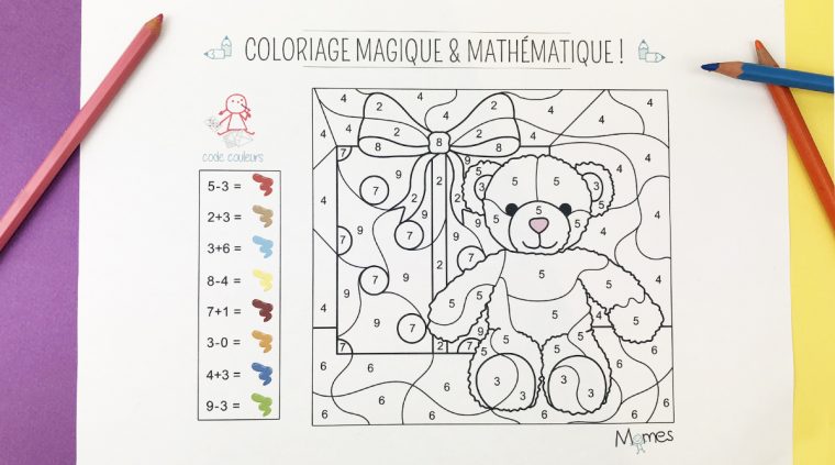 Coloriage Magique Et Mathématique : Noël – Momes destiné Coloriage Magique 6 Ans