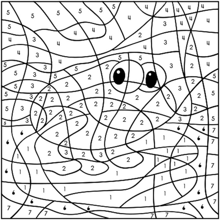 Coloriage Magique Grenouille En Ligne Gratuit À Imprimer concernant Coloriage Codé Gs