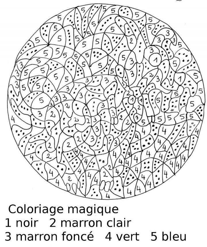 Coloriage Magique – Les Beaux Dessins De Autres À Imprimer avec Coloriage Magique Dur