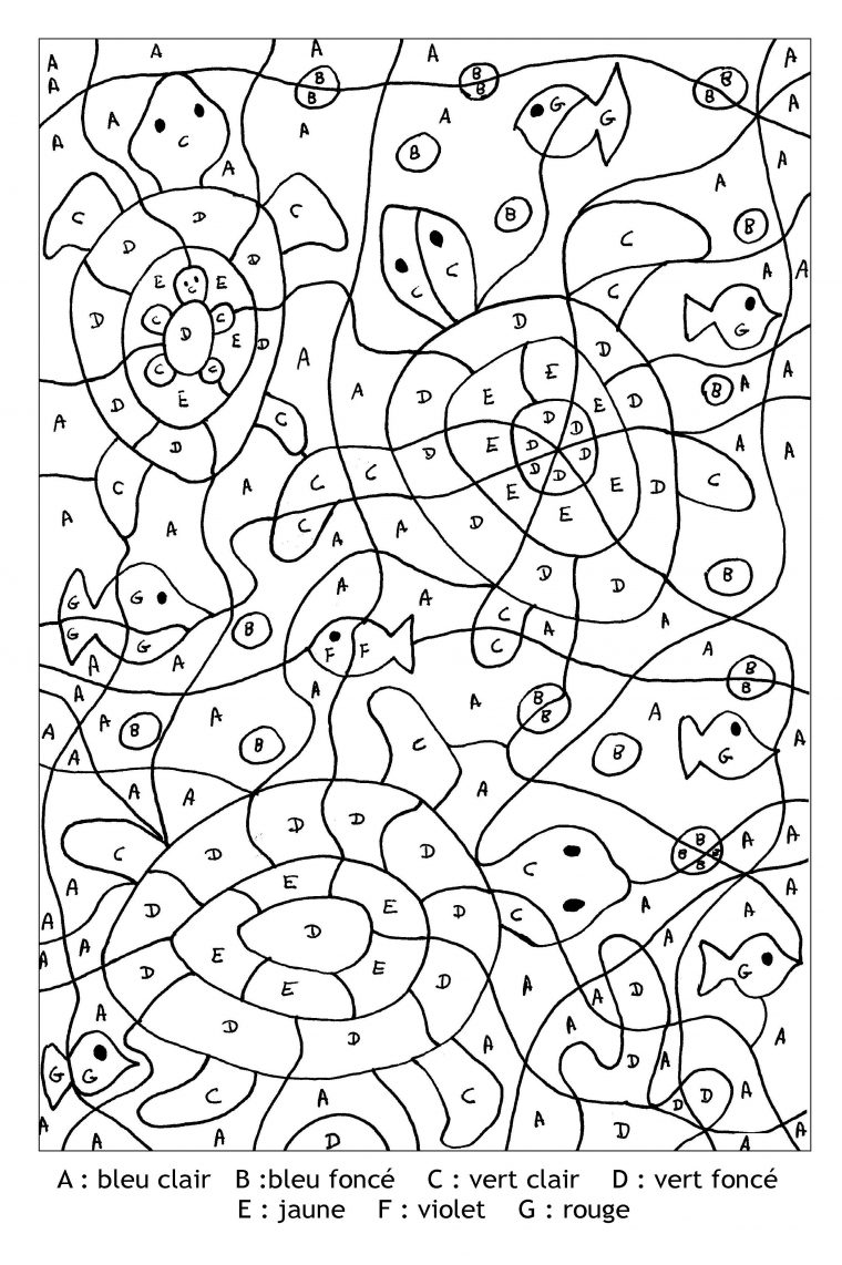 Coloriage-Magique-Lettres-Tortues | Coloriage Magique À destiné Coloriage Magique Maternelle A Imprimer Gratuit