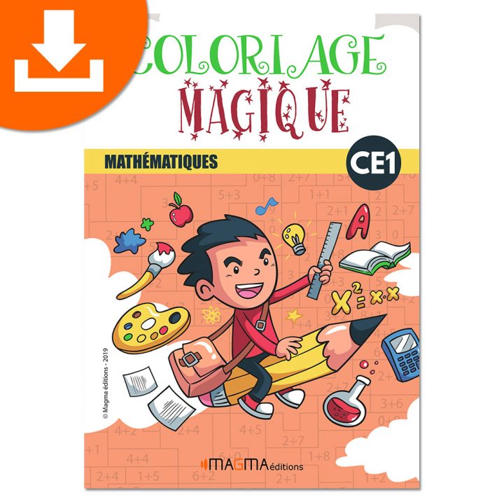 Coloriage Magique Mathématiques Ce1 Magma Éditions – Produit Téléchargeable concernant Coloriage Codé Cp