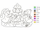 Coloriage Magique - Pingouins Et Sapin De Noël intérieur Coloriage Magique Alphabet Cp
