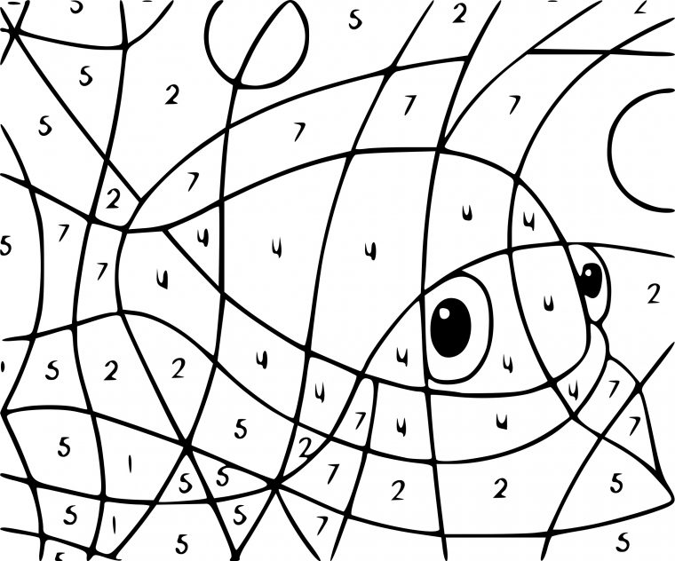 Coloriage Magique Poisson À Imprimer destiné Coloriage Codé Moyenne Section