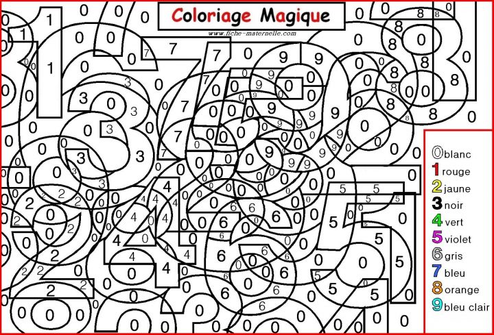 Coloriage Magique Pour Les Plus Petits : Les Chiffres encequiconcerne Coloriage Numero A Imprimer