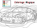 Coloriage Magique Pour Les Plus Petits : Une Auto intérieur Coloriage Codé Moyenne Section