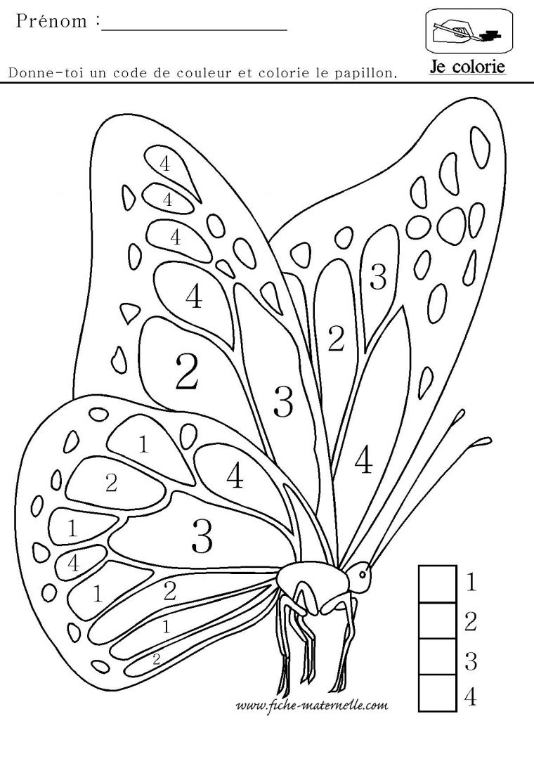 Coloriage Magique Pour Moyenne Section | Coloriage Magique avec Coloriage Codé Moyenne Section