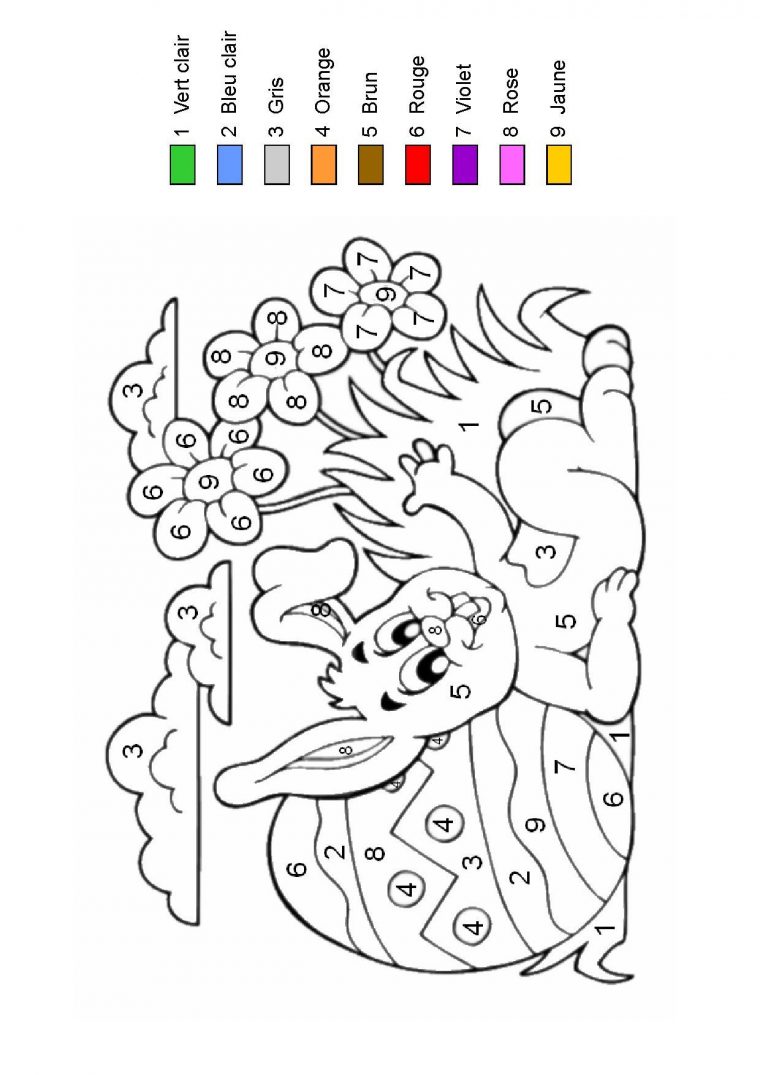 Coloriage Magique serapportantà Coloriage Codé Maternelle