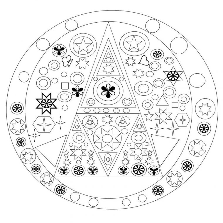 Coloriage Mandala À Imprimer destiné Jeux De Coloriage De Rosace